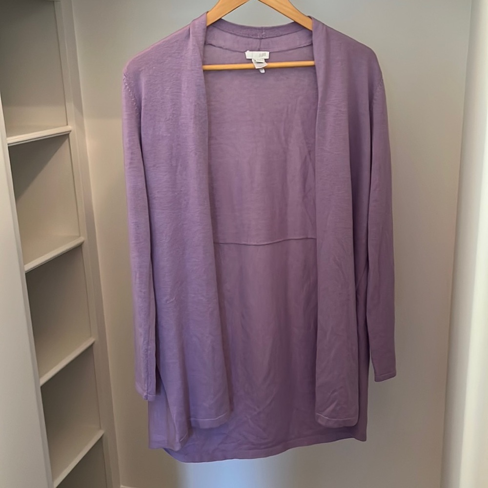 J Jill lavender cardigan